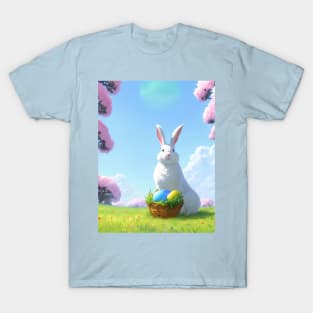 White Bunny-Easter Bunny T-Shirt